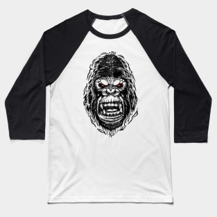 gorilla head Baseball T-Shirt